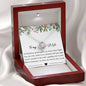 TO MY WIFE MERRY CHRISTMAS - LOVE KNOT NECKLACE