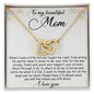 Christmas Gift For Beautiful Mom - Interlocking Hearts Necklace