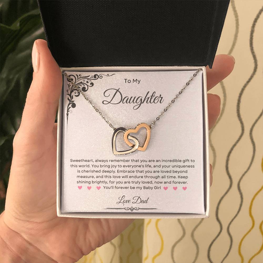 Father Daughter Necklace,