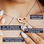 Apology Gift For Her - Interlocking Heart Necklace