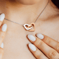 Apology Gift For Her - Interlocking Heart Necklace