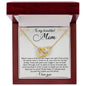 Christmas Gift For Beautiful Mom - Interlocking Hearts Necklace