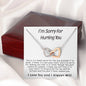 Apology Gift For Her - Interlocking Heart Necklace