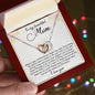 Christmas Gift For Beautiful Mom - Interlocking Hearts Necklace
