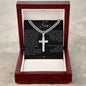 Artisan Cross Necklace on Cuban Chain - I Love You for All That You Are Son