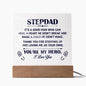 Acrylic Square Plaque - You're my Hero Stepdad