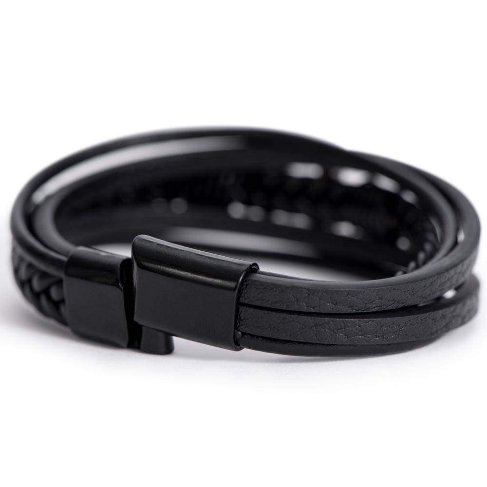 Men's Cross Bracelet - Embrace The Journey