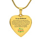 Engraved Heart Necklace For Girlfriend