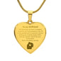 Engraved Heart Necklace - Girlfriend for Christmas