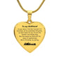 Engraved Heart Necklace - Christmas Gift For Girlfriend