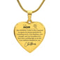 Engraved Heart Necklace - Christmas Gift For MOM