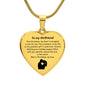 Engraved Heart Necklace - Wrapped in Love Girlfriend