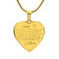 Engraved Heart Necklace - This Christmas Mom