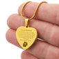 Engraved Heart Necklace - Girlfriend for Christmas