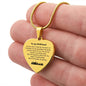 Engraved Heart Necklace - Christmas Gift For Girlfriend
