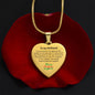 Engraved Heart Necklace For Girlfriend