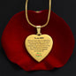 Engraved Heart Necklace - Everyday is a Celebration Xmas for Wife