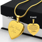 Engraved Heart Necklace For Girlfriend For Christmas