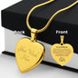 Engraved Heart Necklace For Girlfriend