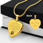 Engraved Heart Necklace - Girlfriend for Christmas