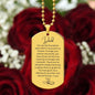 Engraved Dog Tag t- You are my Foundation Dad