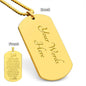Engraved Dog Tag - Reflection of all Good Dad