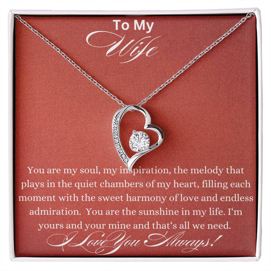 Forever Love Necklace - You Are My Soul Wife