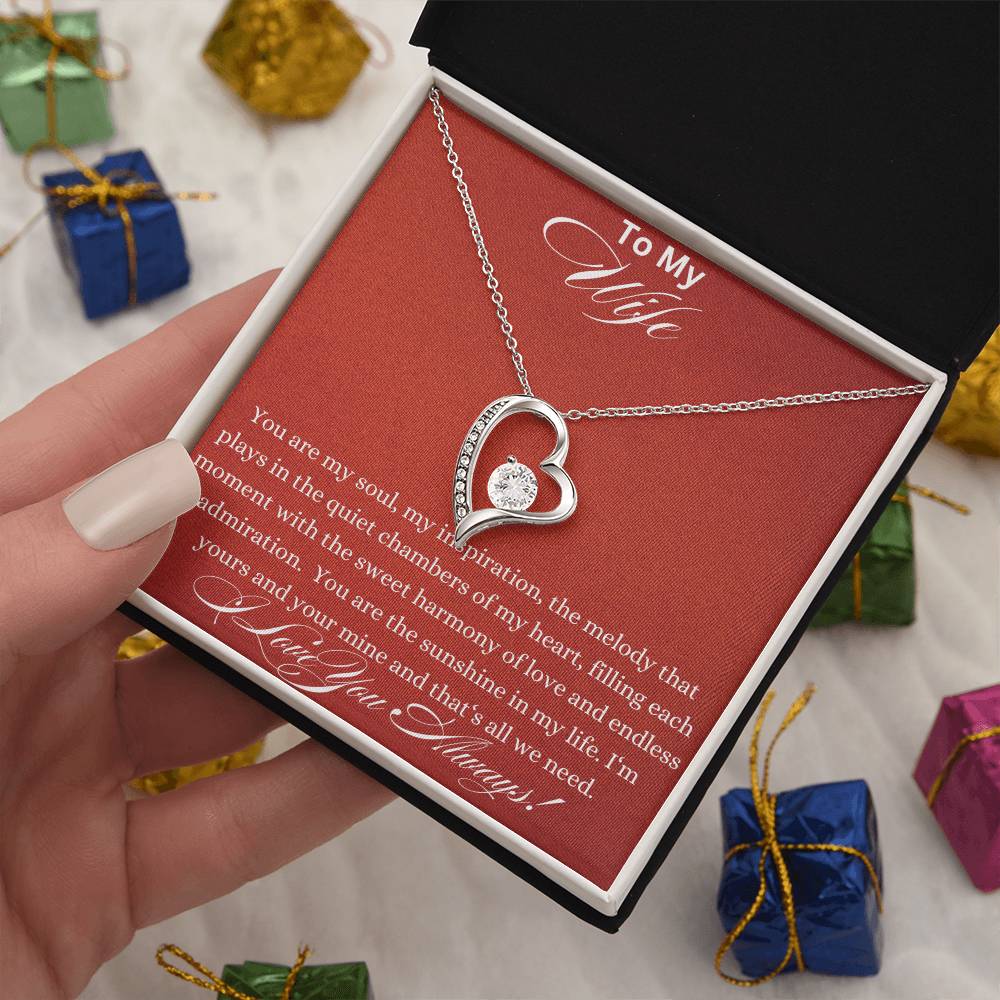 Forever Love Necklace - You Are My Soul Wife