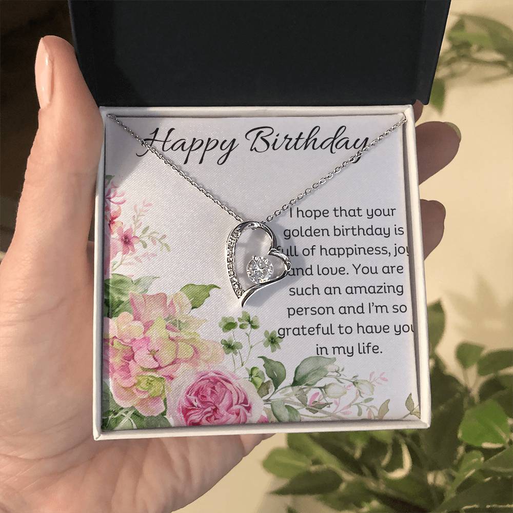 Forever Love Necklace - Golden Birthday