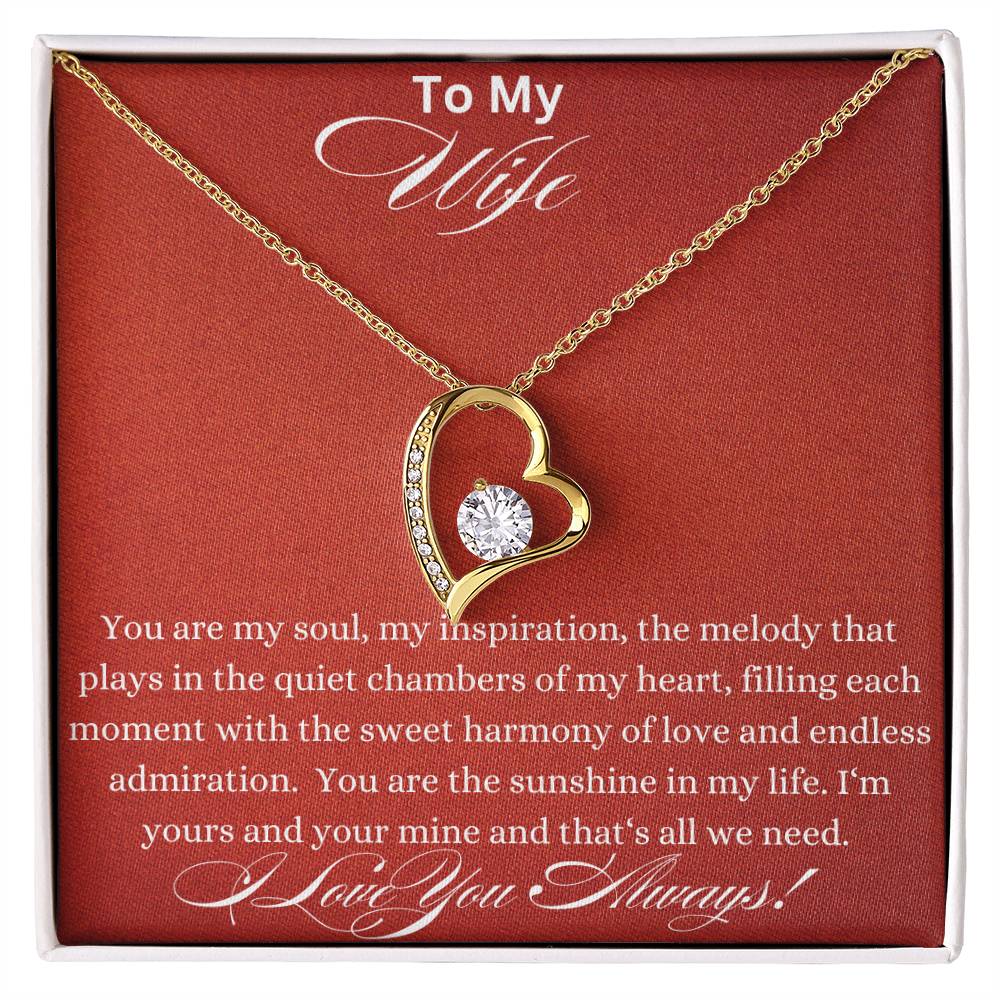 Forever Love Necklace - You Are My Soul Wife