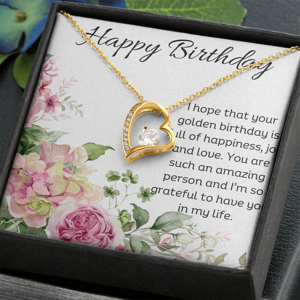 Forever Love Necklace - Golden Birthday