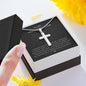 Stainless Cross Necklace - Squeezed Pendant Granddaughter