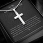 Stainless Cross Necklace - Squeezed Pendant Granddaughter