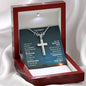 Stainless Steel Cross - Ask the Lords Help Wife