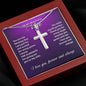 Stainless Cross Necklace - You are the Blessing Wife