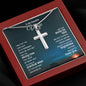 Stainless Steel Cross - Ask the Lords Help Wife