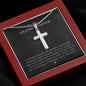 Stainless Cross Necklace - Squeezed Pendant Granddaughter