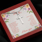 Stainless Cross Necklace - You Gave Me Confidence Mom