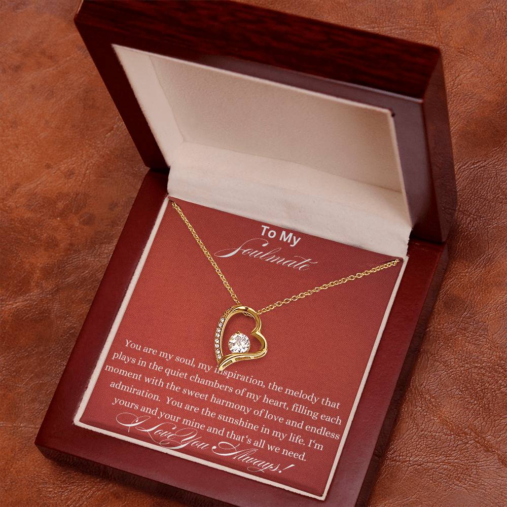 Forever Love Necklace - You Are My Soul Soulmate