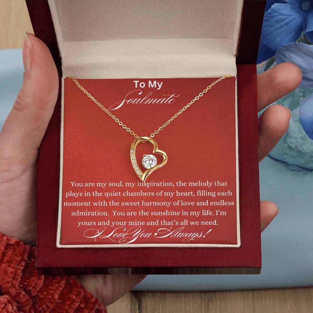 Forever Love Necklace - You Are My Soul Soulmate