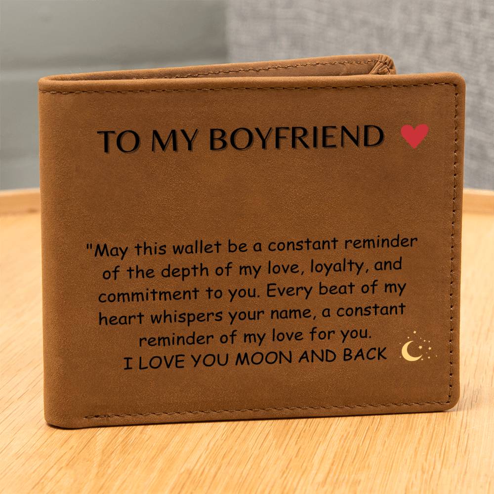 Leather Wallet for Boyfriend - Valentine's Gift For Him