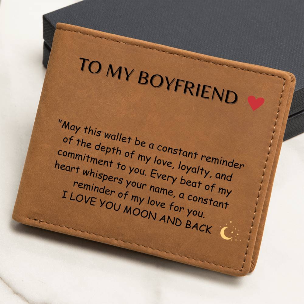 Leather Wallet for Boyfriend - Valentine's Gift For Him