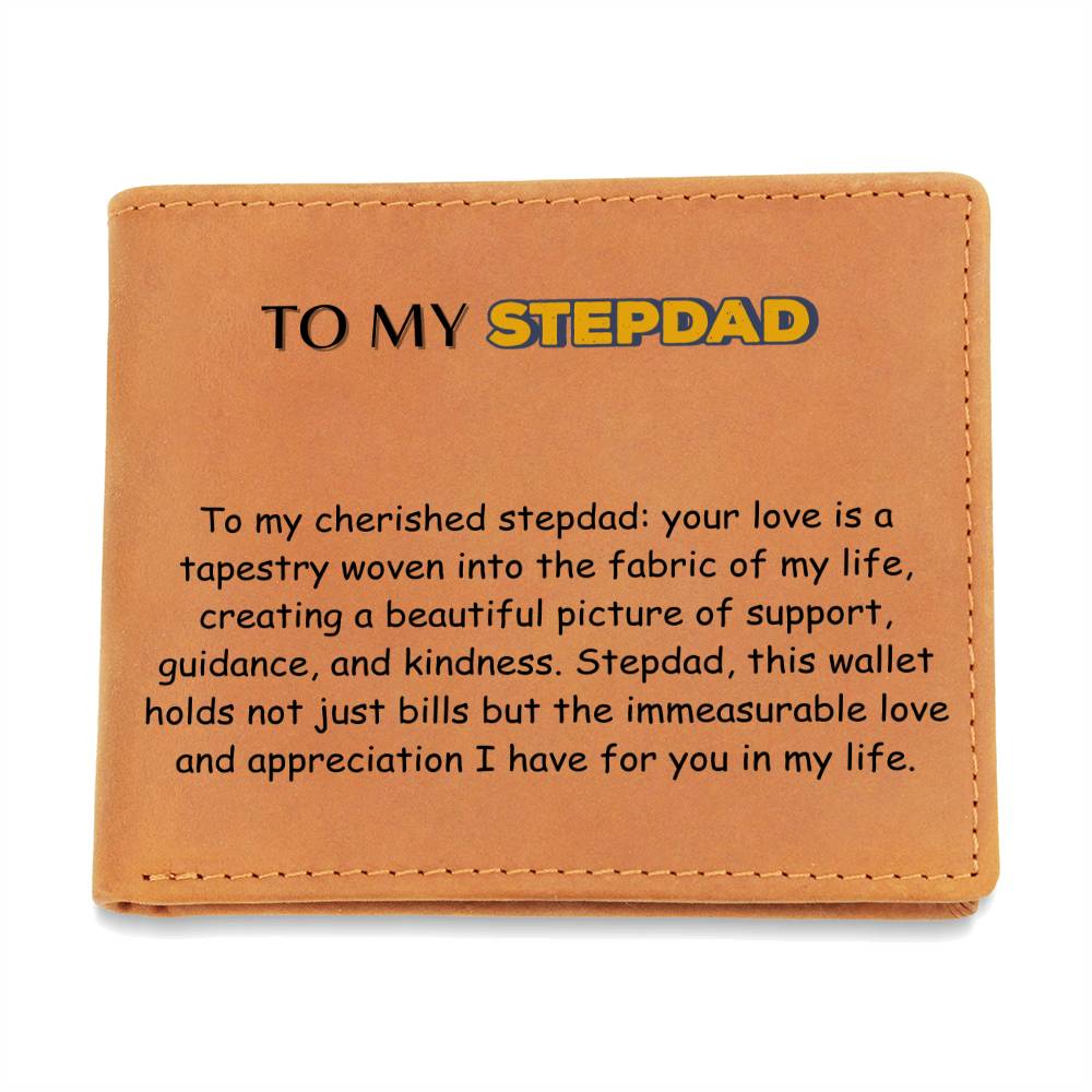 Engraved Wallet - Cherished Stepdad