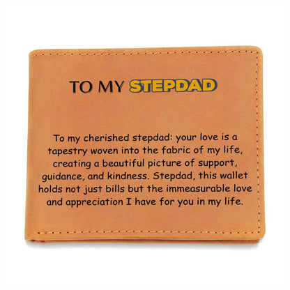 Engraved Wallet - Cherished Stepdad