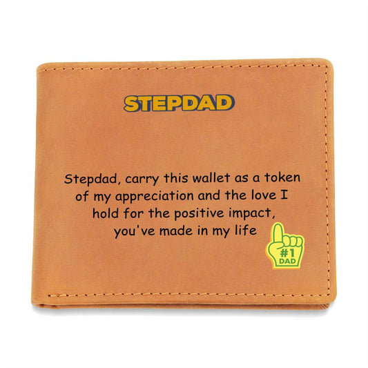 Engraved Wallet - My Appreciation Stepdad