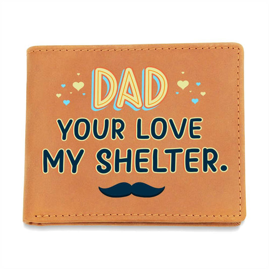 Engraved Wallet - Shelter Dad