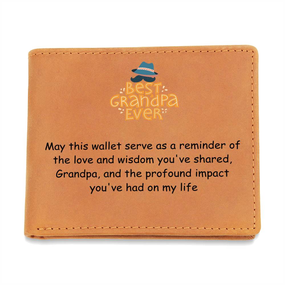 Engraved Wallet - Love Grandpa