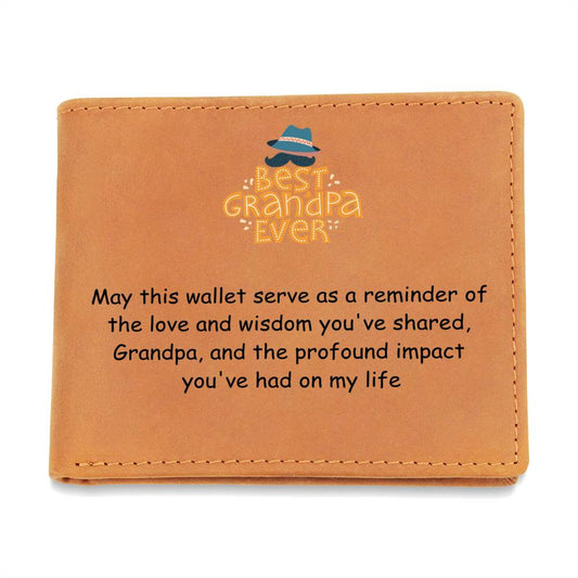 Engraved Wallet - Love Grandpa