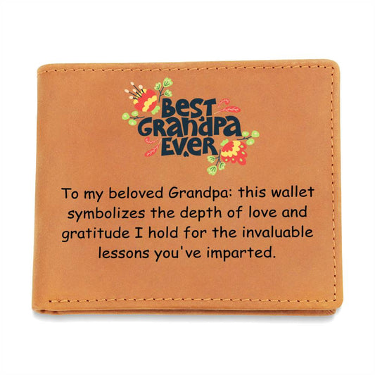 Engraved Wallet - Beloved Grandpa