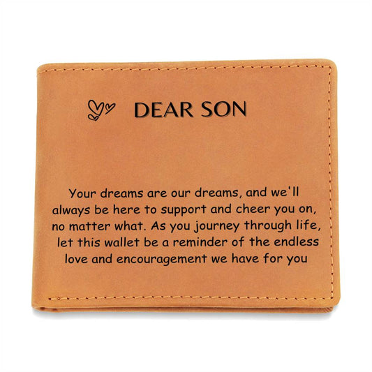 Engraved Wallet - Your Dreams Son